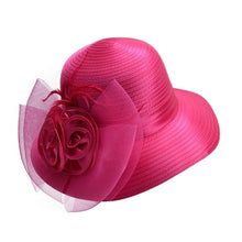 Load image into Gallery viewer, Doubles Down Women&#39;s Derby Style Fancy Rose Motif Design Hats - Ailime Designs