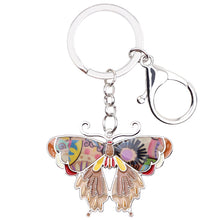 Load image into Gallery viewer, Conversational Art Design Butterflies Key Chains – Pocket Holder Accessories - Ailime Designs