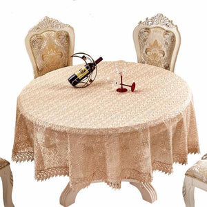 Round Lace Crochet Design Table Cloths - Home Decor Fashions - Ailime Designs