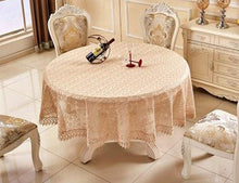 Load image into Gallery viewer, Round Lace Crochet Design Table Cloths - Home Decor Fashions - Ailime Designs