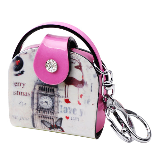 Cool Owl Handbag Print Design Keychain Charms - Ailime Designs - Ailime Designs
