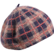 Load image into Gallery viewer, Cool Plaid European Poet Style Beret Caps For Women - Ailime Designs - Ailime Designs