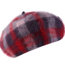 Load image into Gallery viewer, Cool Plaid European Poet Style Beret Caps For Women - Ailime Designs - Ailime Designs