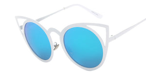 Women's Round Cat Eye Round Lense Sunglasses - Ailime Designs