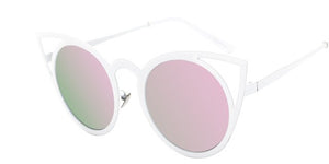 Women's Round Cat Eye Round Lense Sunglasses - Ailime Designs