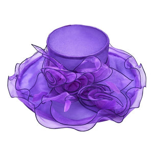 Women's Stylish Layered Design Organza Elegant Hats - Ailime Designs