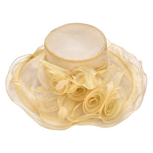 Women's Stylish Layered Design Organza Elegant Hats - Ailime Designs