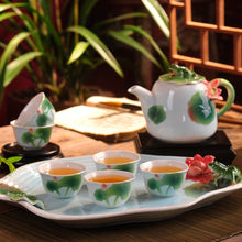 Load image into Gallery viewer, Elegant 9 Pc Porcelain Coffee &amp; Tea Set -Fine Quality Ceramics