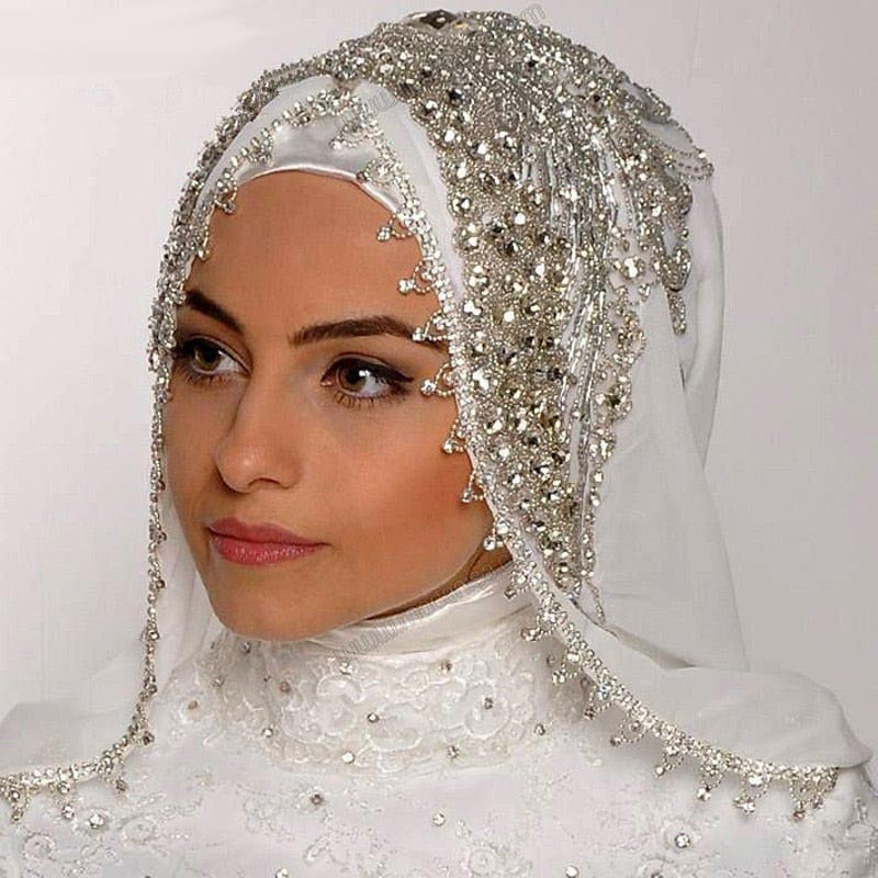 Women's Muslim Hijab Wedding Veils