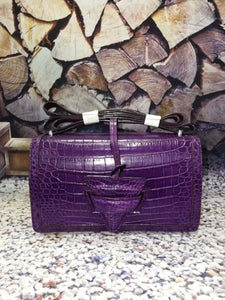 Women's 100% Genuine Crocodile Skin Leather Handbags - Fine Quality Accessories