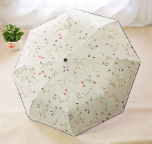 Load image into Gallery viewer, Women&#39;s Floral Print Design Compact  Umbrella&#39;s