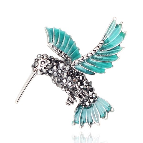 Classic Style Hummingbird Rhinestone  Pin Brooches - Fashion Garment Accessories - Ailime Designs