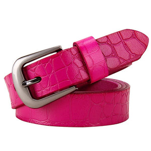 Women's High Quality Crocodile Leather Belts