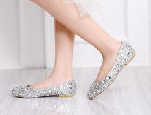 Load image into Gallery viewer, Women’s Beautiful Crystal Design Shoes – Fashion Footwear