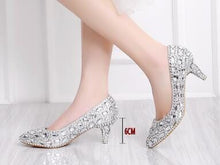 Load image into Gallery viewer, Women’s Beautiful Crystal Design Shoes – Fashion Footwear