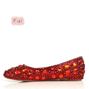 Women’s Beautiful Crystal Design Shoes – Fashion Footwear