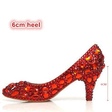 Load image into Gallery viewer, Women’s Beautiful Crystal Design Shoes – Fashion Footwear