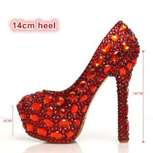 Load image into Gallery viewer, Women’s Beautiful Crystal Design Shoes – Fashion Footwear