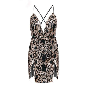 Sequin Fever! Women's Sexy Body con Spaghetti Style Dresses - Ailime Designs