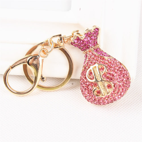 Moneybag Rhinestone Key chains – Pocket Holder Accessories - Ailime Designs