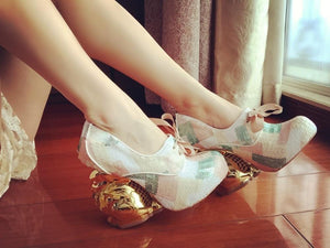 Women's Rabbit Ornament Design Heels