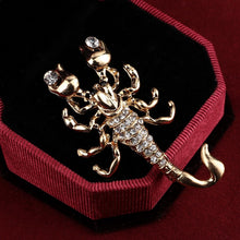 Load image into Gallery viewer, Rhinestone Scorpion Pin Brooches w/ Large Pincher Stones - Ailime Designs