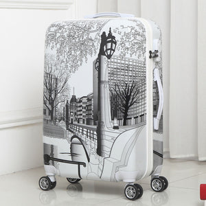 Adult Screen Printed Trolley Luggage