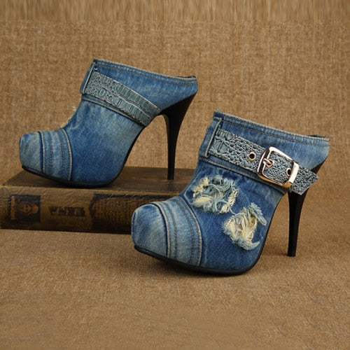 Women's Denim Shoe Collection - Ailime Designs