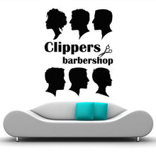 Load image into Gallery viewer, Unisex Barber Head Profile Wall Decal Stickers - Ailime Designs - Ailime Designs