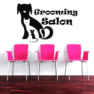 Animal Grooming Salon Wall Stickers - Ailime Designs - Ailime Designs