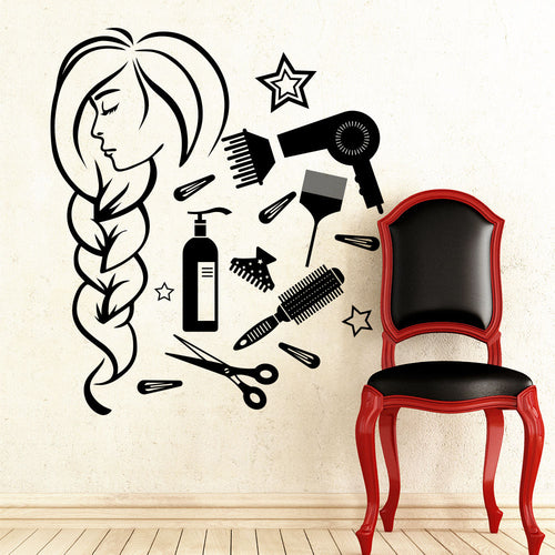 Beauty & Salon Tools Wall Decals -  - Ailime Designs - Ailime Designs