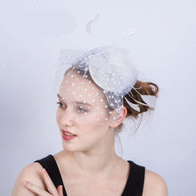 Load image into Gallery viewer, Top-Off Style Wearing These Famous Veil Design Fasinator Hats - Ailime Designs