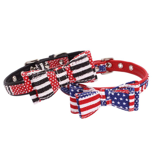 Dogs Soft Suede Design Bow-tie Collars - Ailime Designs