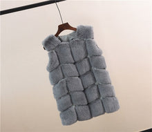 Load image into Gallery viewer, Best Wine Faux Fur Fox Design Vests - Ailime Designs - Ailime Designs