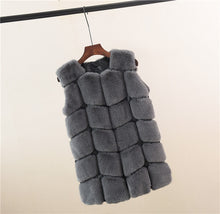 Load image into Gallery viewer, Best Wine Faux Fur Fox Design Vests - Ailime Designs - Ailime Designs