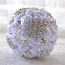 Load image into Gallery viewer, Unique Design Elegant Silk Satin Bouquet Flowers