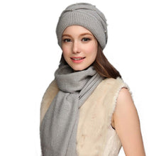 Load image into Gallery viewer, Women&#39;s Pitch Pleated Simulated Pearl Design Knit Caps - Ailime Designs