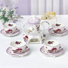 Load image into Gallery viewer, Elegant 15 Pc Porcelain Coffee &amp; Tea Set -Fine Quality Ceramics