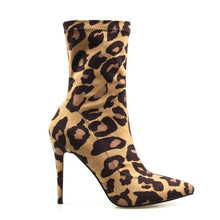 Load image into Gallery viewer, Women&#39;s Sexy Leopard Print Design Ankle Boots