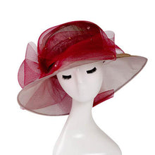 Load image into Gallery viewer, Sheer Elegance Women&#39;s Fine Summer Style Brim Hats - Ailime Designs