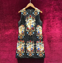 Load image into Gallery viewer, European Inspired Women&#39;s Sleeveless Beaded Mini Dress - Ailime Designs - Ailime Designs