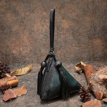 Load image into Gallery viewer, Women&#39;s Handmade Genuine Leather Triangle Shape Purses