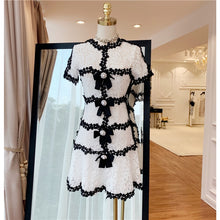 Load image into Gallery viewer, Classic Style Women&#39;s Vine Trim Design Petal Sleeve Lace Dresses