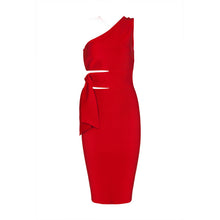 Load image into Gallery viewer, Women&#39;s Decorative Shoulder &amp; Waistline Tie Dresses w/ Hollow-cuts