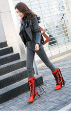 Load image into Gallery viewer, Women&#39;s Genuine Leather Fringe Design Boots