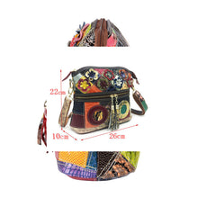 Load image into Gallery viewer, Women&#39;s Multi-color Embossed Leather Handbags - Ailime Designs