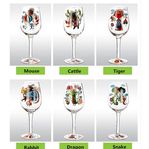 Animal Illustration Champagne & Fluted Glasses - Ailime Designs