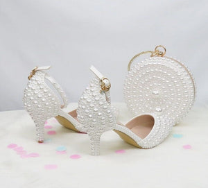 Women’s Beautiful 2 pc Crystal Design Shoe Sets – Fashion Footwear