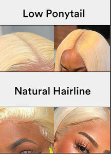 Glueless Blonde Lace Front Human Hair Wigs -  Ailime Designs