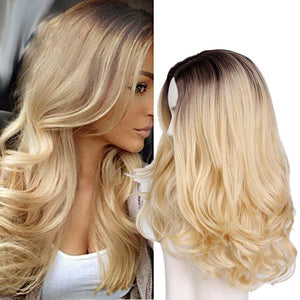 Best Wavy Ash Blonde Synthetic Hair Wigs -  Ailime Designs